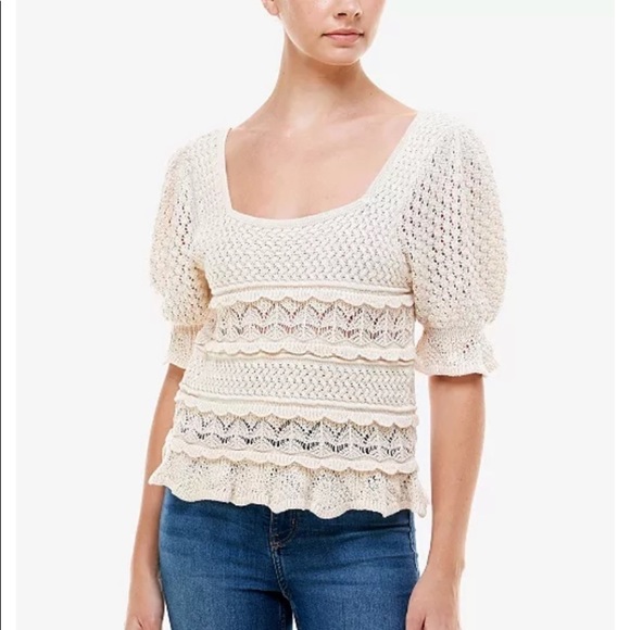 Q & A crocheted sweater - Picture 3 of 8